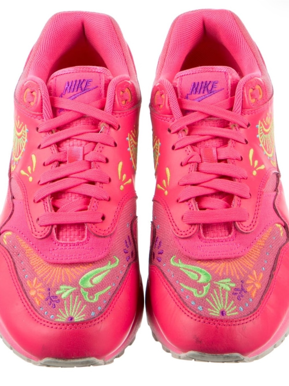 Nike Women's Hot Pink Embroidered Sneakers